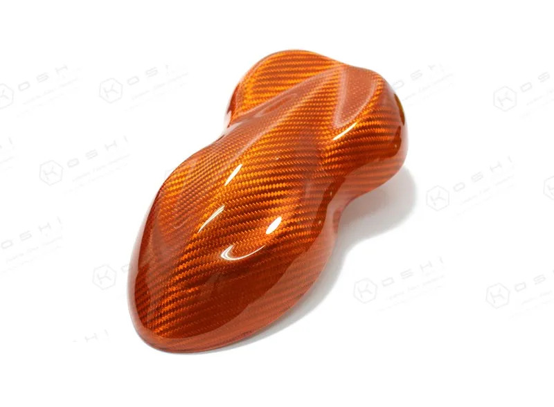 Alfa Romeo 4C Carbon Fiber Exterior Door Handle Trim Set - Orange Candy